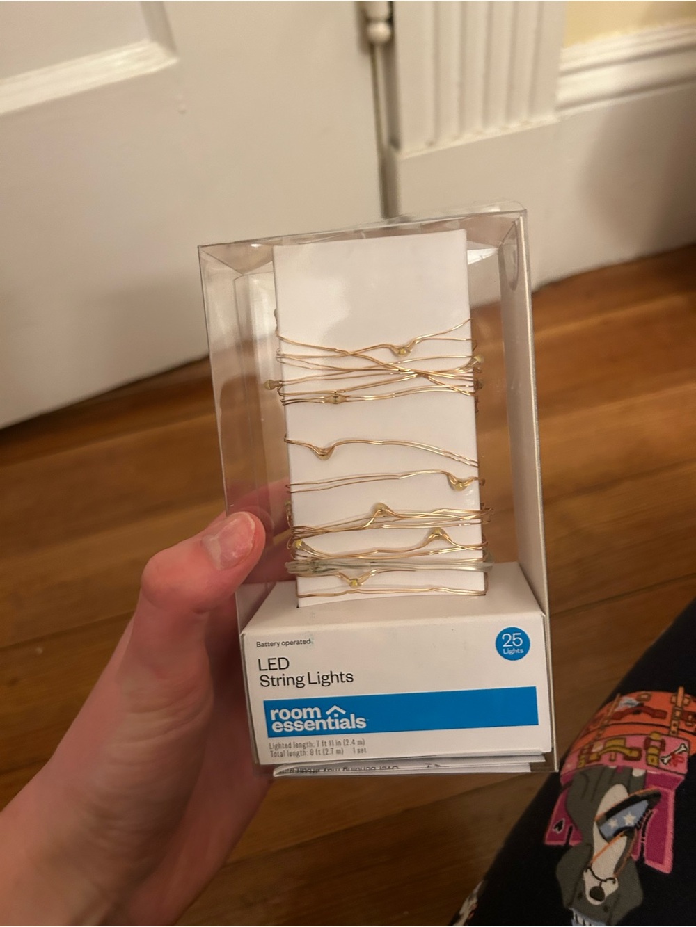 Room Essentials LED String Lights - Gold Wire with Warm White Bulbs